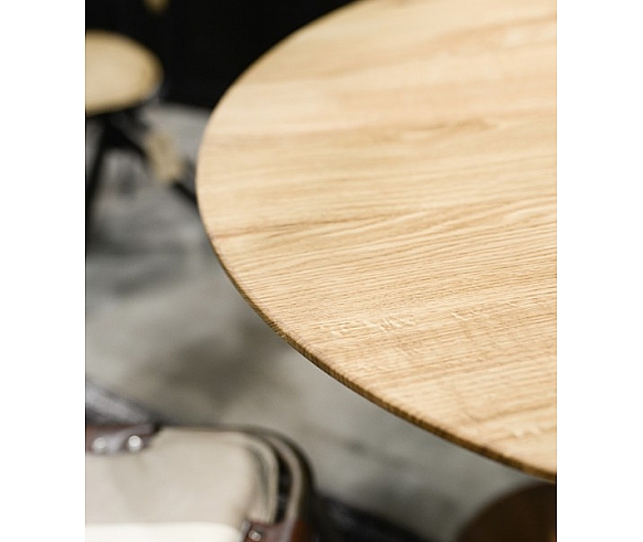 Oak round table top
